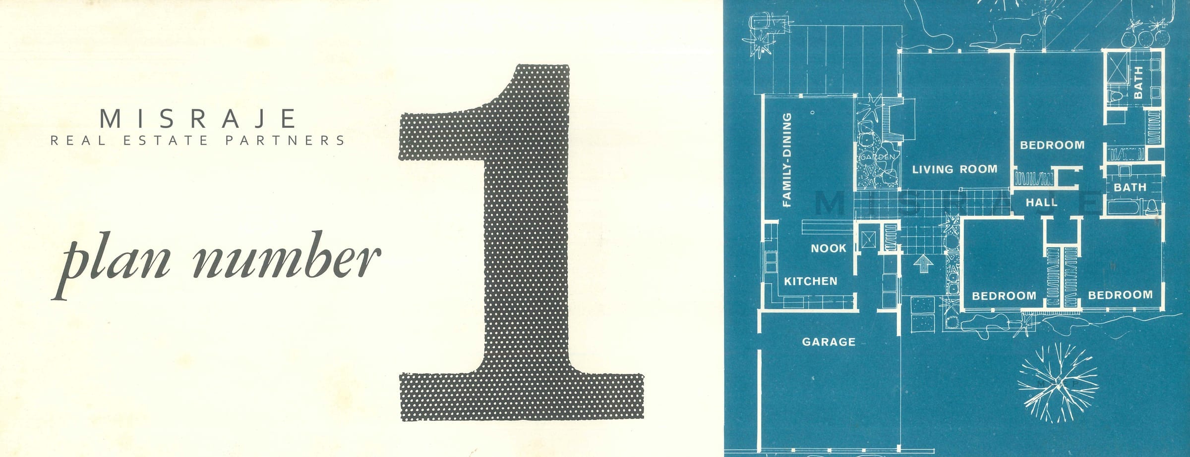Floor plan number 1 from the Laurelwood land development brochure, Studio City